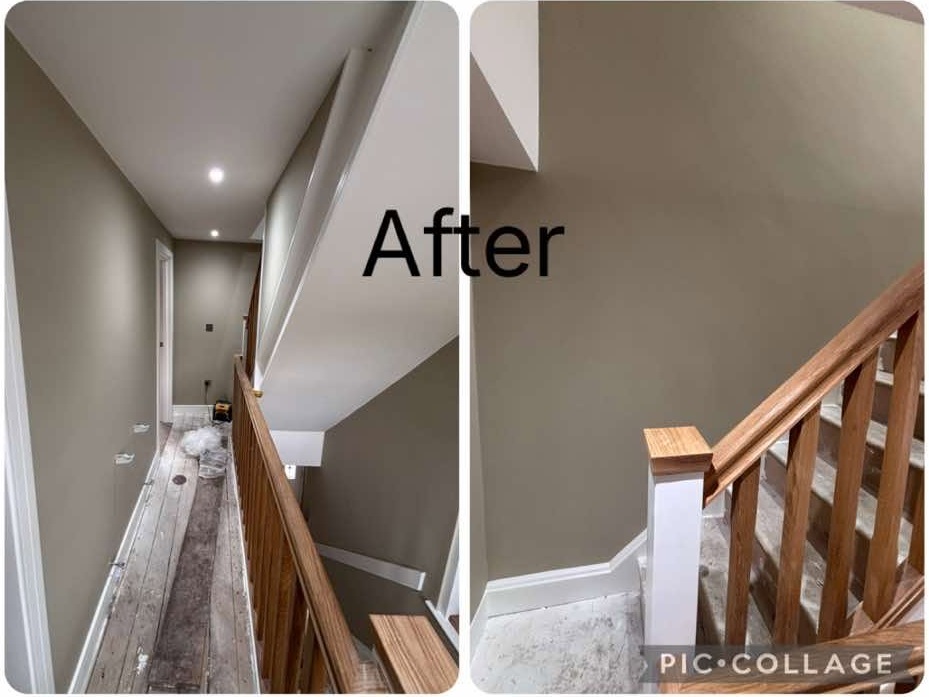 Hallway after decorating