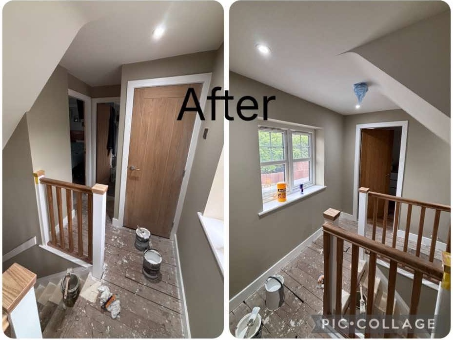 Landing after decorating