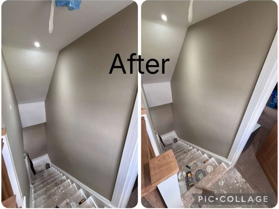 Staircase after decorating